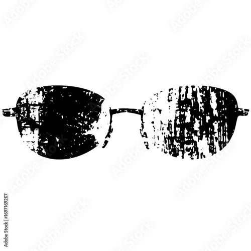 Vector Distressed Aviator Sunglasses