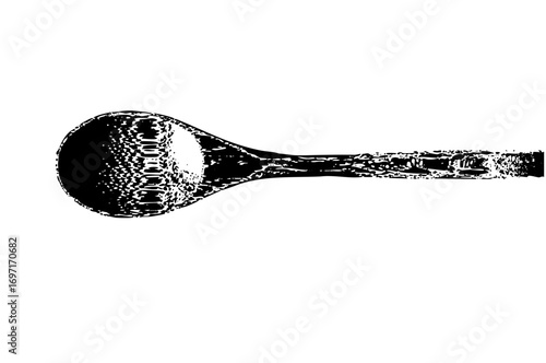Vector Stylized of a makeup brush with a rounded head.