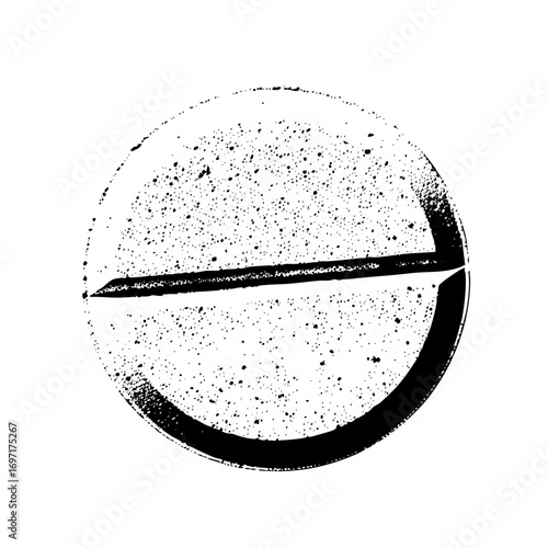 Vector Abstract planet with a dark ring .