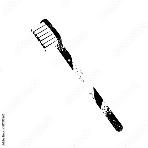 Vector Broken Razor and Comb