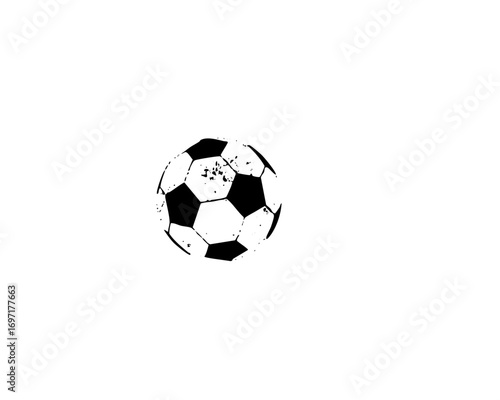 Vector Black and white soccer ball