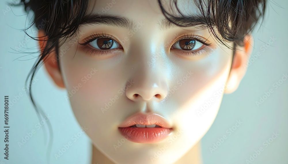 Fototapeta premium Close-up portrait of a young woman (1)