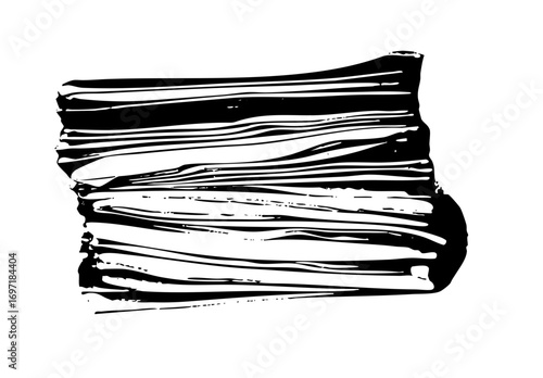 Vector Layered abstract lines create a textured organic form.