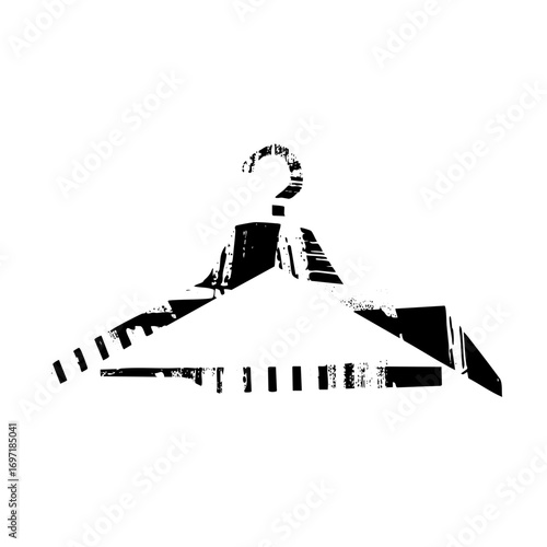 Vector Abstract silhouette of a person gesturing with hands resembling a speaker or presenter.
