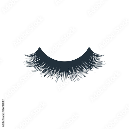 Dark Blue False Eyelashes with Delicate Wisps