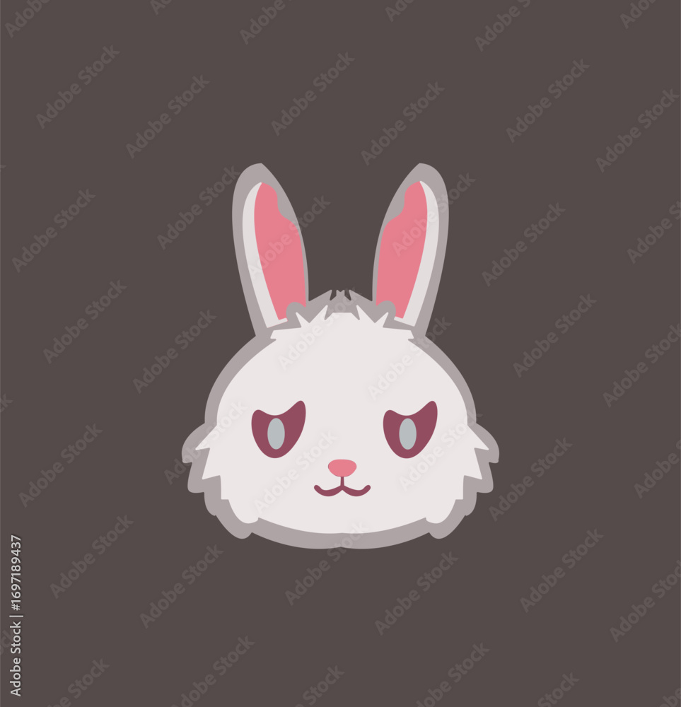Fototapeta premium Sad-faced rabbit head