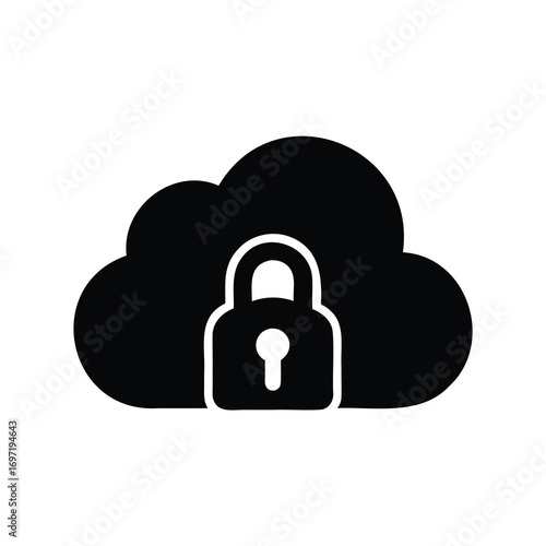 Secure cloud storage illustrating data protection and cybersecurity concept widely used