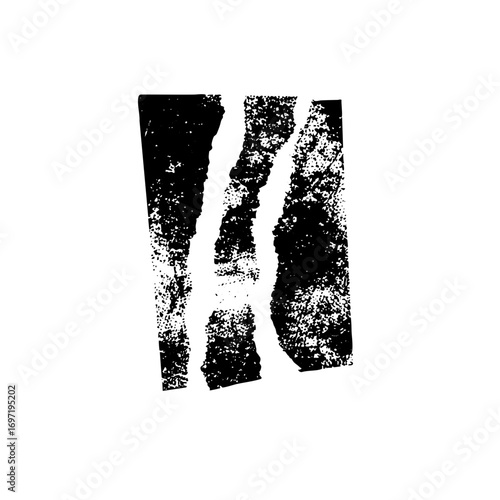 Vector Abstract distressed numeral featuring the number 46.