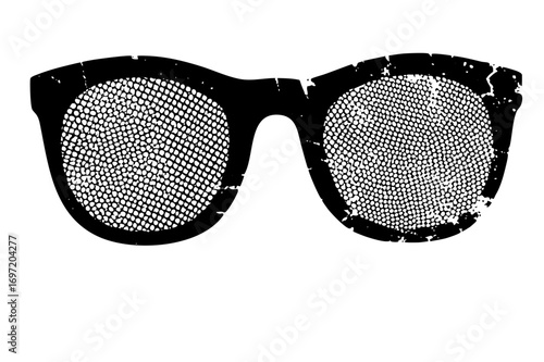 Vector Bold sunglasses with textured lenses.