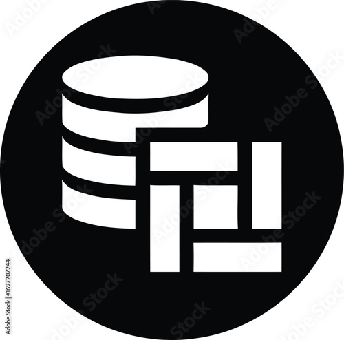 Data analytics icon set with editable stroke. Data analysis thin line icon collection. Vector illustration	