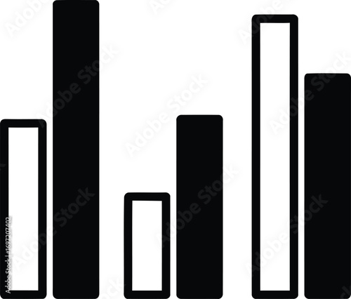Data analytics icon set with editable stroke. Data analysis thin line icon collection. Vector illustration	