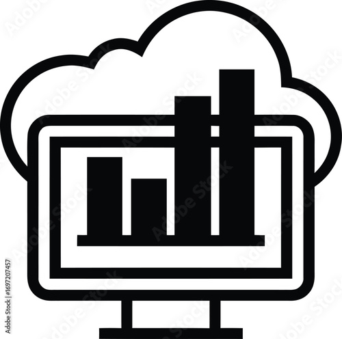 Data analytics icon set with editable stroke. Data analysis thin line icon collection. Vector illustration	