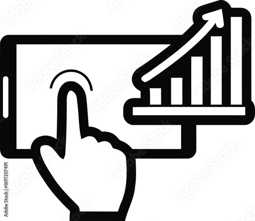 Data analytics icon set with editable stroke. Data analysis thin line icon collection. Vector illustration	