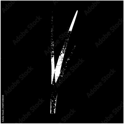 Vector Abstract vector of a fractured with sharp edges.