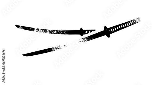 Vector Dynamic katana swords with dissolving effect.