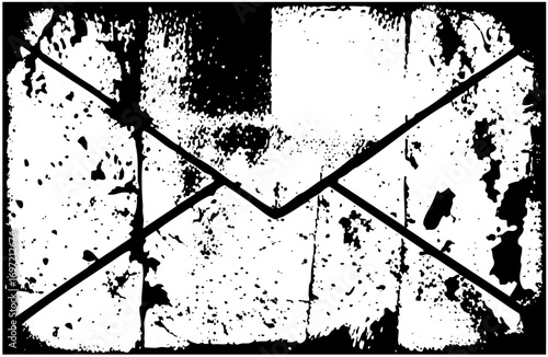 Vector Abstract crossed lines with distressed texture create a dynamic .
