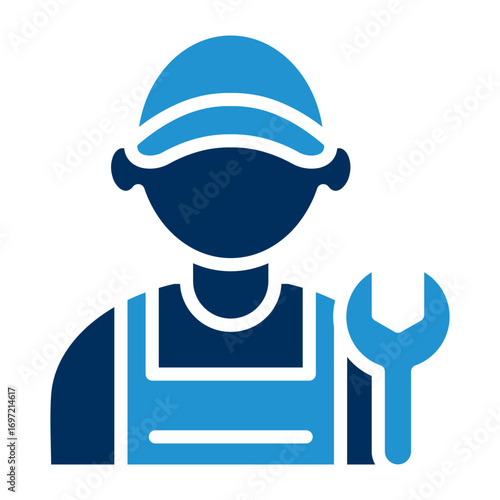 Mechanic Blue Color Icon