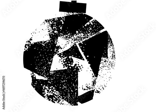 Vector Abstract Spartan Helmet with Textured Details