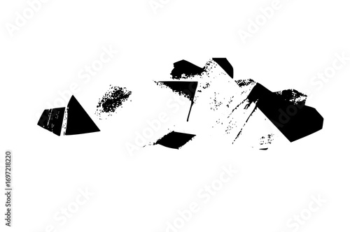 Vector Abstract fragmented shapes create a dynamic modern .