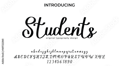 Students - Elegant Script Font for Smooth Handwritten Design and Creative Typography