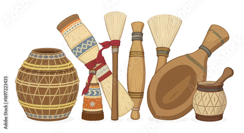 Traditional South American Yerba Mate Set.