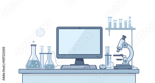 Modern Science Laboratory Research Equipment.