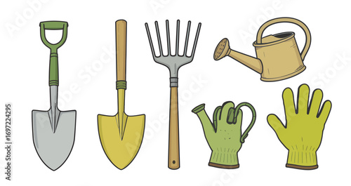 Essential Gardening Tools Collection.