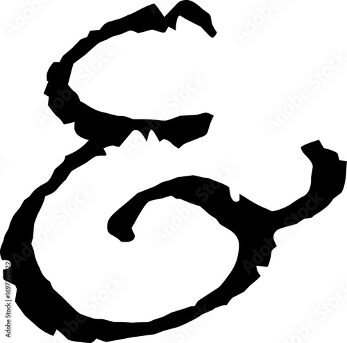 Ampersand icon modern vector illustration designed with elegant curves, minimal balance, and timeless typographic style, representing the universal symbol of “and” widely used in design, branding,