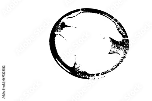 Vector Circular arrow illustrates a recycling process.