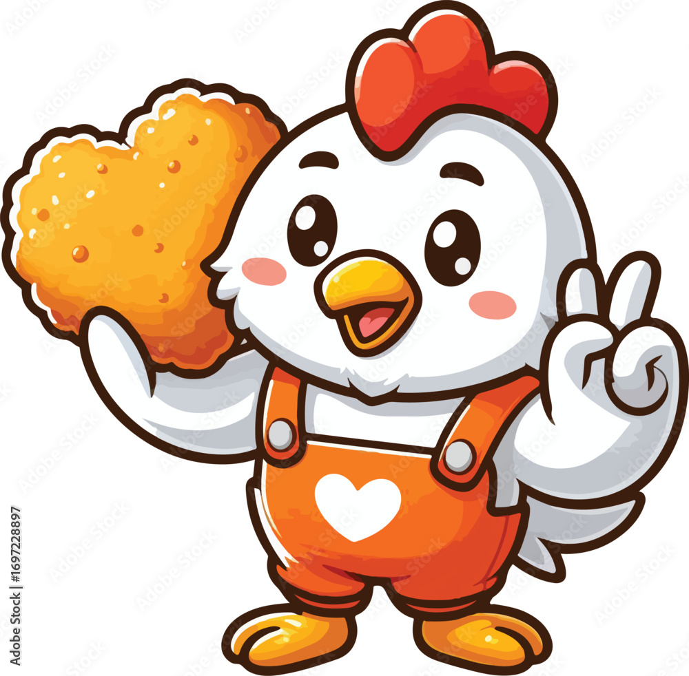 Fototapeta premium little cute chicken