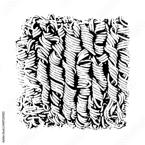 Vector Intricate woven texture with twisted strands.