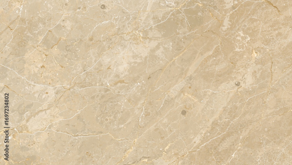 Obraz premium Luxurious Beige Marble with Intricate Patterns