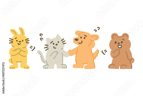 友達 仲直り イラスト 友情 手描き かわいい 子ども向け 教育用