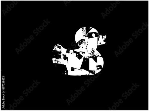 Vector Abstract figures embrace in a dynamic stylized .