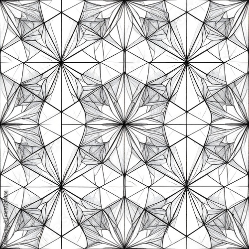 Geometric, repeating, intricate pattern