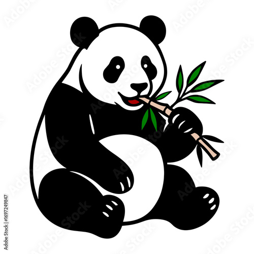Giant Panda Eating Bamboo