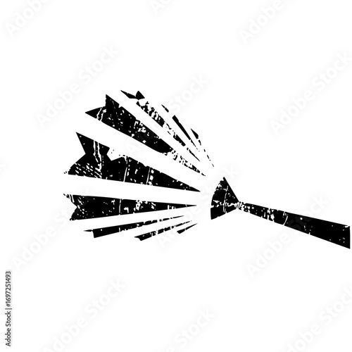 Vector Exploding arrow with fragmented shards a dynamic vector .