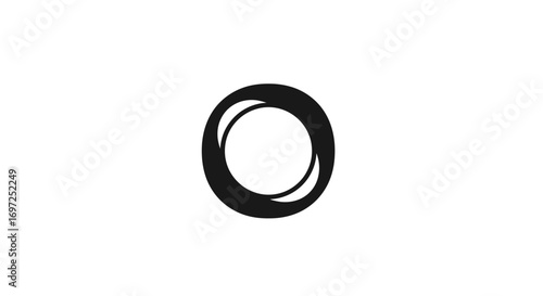 Elegant looping circle, a symbol of interconnectedness and infinite potential creative design