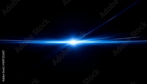 暗闇に差し込む一筋の青い閃光