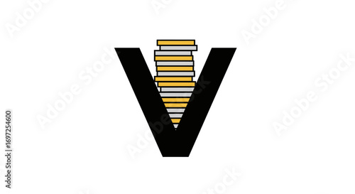 Financial venture stack: Capital growth strategy with a bold investment approach concept