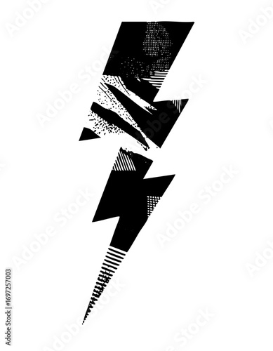 Vector Abstract fractured shapes create a dynamic modern .
