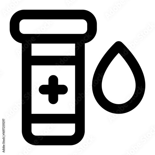 blood test icon for illustration