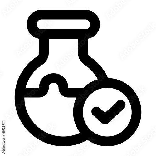 flask icon for illustration