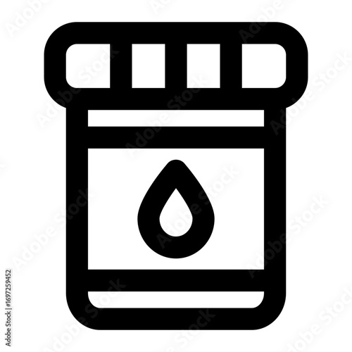 urine test icon for illustration