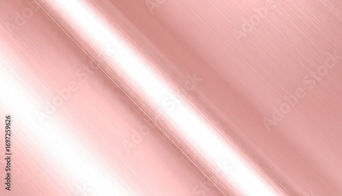 Rose Gold Metal Texture Background Shiny Smooth Sheen