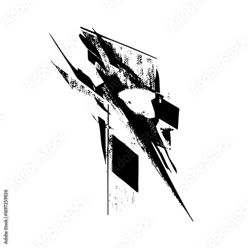 Vector Abstract geometric shapes create a dynamic modern .
