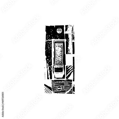Vector Urban transit depicts a car within a station.