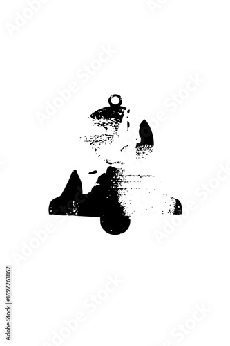 Vector Abstract figure with lantern .