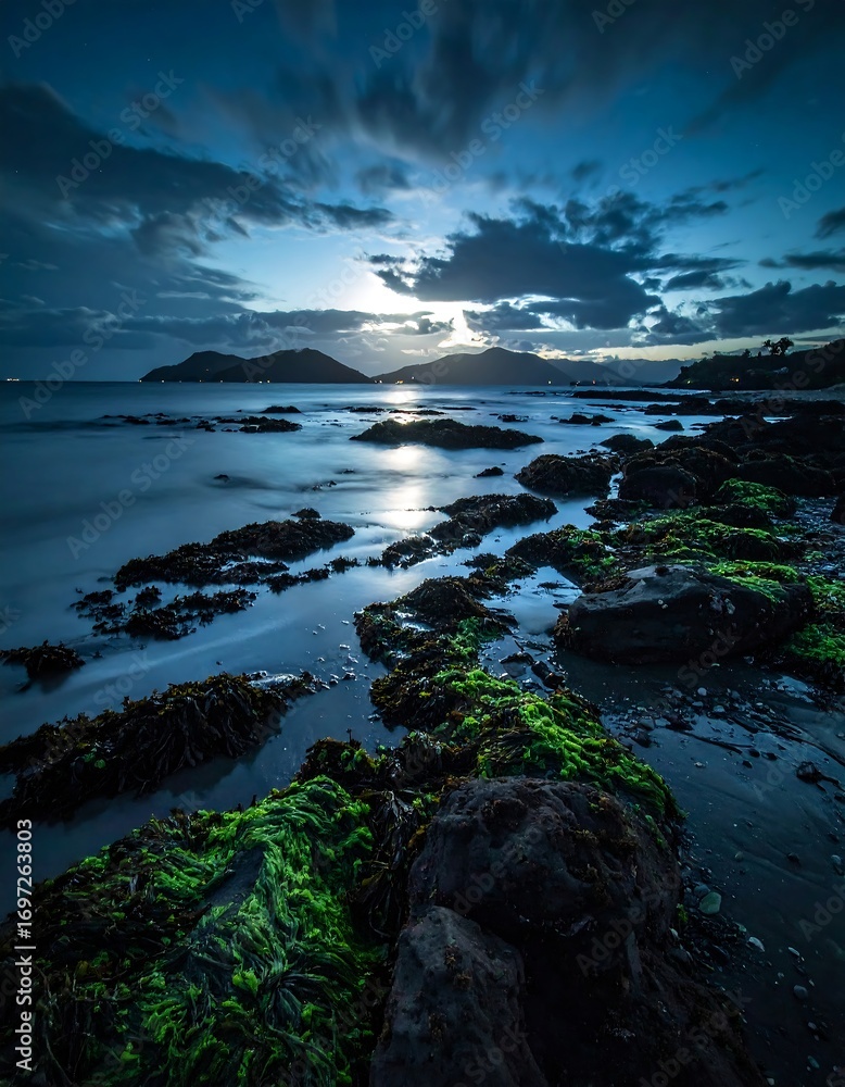 Obraz premium Coastal twilight scene