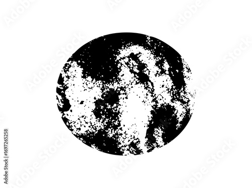 Vector Abstract sphere with distressed texture